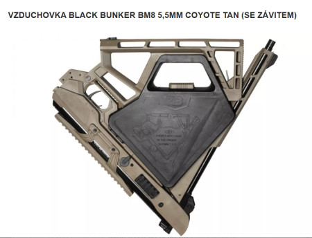 Vzduchovka ( skládací ) Black Bunker BM8 5,5mm Coyote Tan (se závitem) 29J   7 490,-